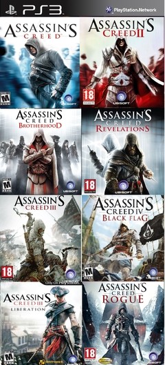 Saga completa Assassins Creed ps3 digital