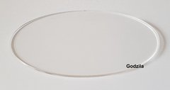 Placa de acrílico Oval 3mm espessura incolor