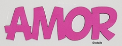 Palavra Amor Em EVA com placa MDF 3mm