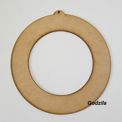 Aro Guirlanda 60cm de diâmetro externo 50cm interno MDF CRU 3mm