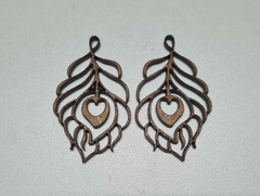 Imagem do Brincos em MDF para montar 4,5cm o par