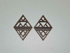Brincos em MDF para montar 4,5cm o par - comprar online