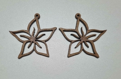 Brincos em MDF para montar 4,5cm o par na internet