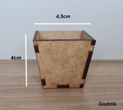 Cachepô ou vaso 4x4,5cm MDF cru - comprar online