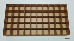 Caixa Com Divisórias Mdf 32x63x2,5cm 50 Nichos 6x6cm - comprar online