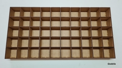 Caixa Com Divisórias Mdf 25x50x5cm 25 Nichos