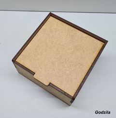 Caixa em MDF 9 x 9 x 4,5cm 3mm espessura - loja online