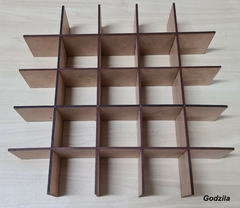 6 KITS ORGANIZADORES, DIVISÓRIAS OU COLMEIAS EM MDF PARA CAIXAS OU GAVETAS 35X25CM