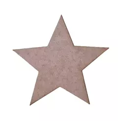 Estrela MDF cru 3mm de espessura - comprar online