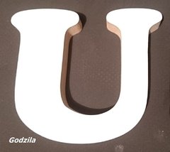 Letras em MDF branco 12cm altura e 18mm de espessura - comprar online