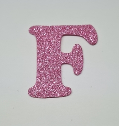 Letras em EVA com Glitter 12cm de altura fonte Anja Eliana - comprar online