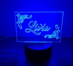 Luminária Led Personalizada Com Nome em Acrílico - loja online