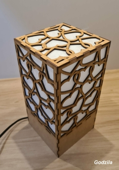Luminária Decoração Coração 24cm Em Mdf Cru C/ Elétrica para Quartos e Salas na internet