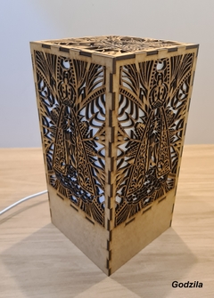 Luminária Decoração Nossa Senhora 24cm Em Mdf Cru C/ Elétrica para Quartos e Salas - www.godzila.com.br