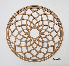 Mandalas 20cm MDF 3mm cru na internet