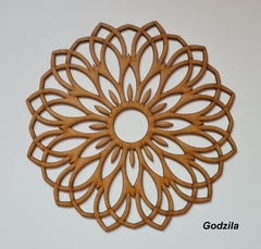 Mandalas 20cm MDF 3mm cru - loja online