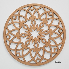 MANDALAS 12CM MDF 3MM CRU - loja online