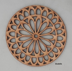 Imagem do MANDALAS 12CM MDF 3MM CRU