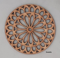 Mandalas 20cm MDF 3mm cru