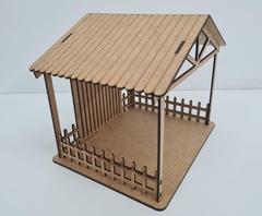 Casa para presépio Manjedoura P 24x17x20cm MDF cru na internet