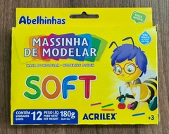 Massa de Modelar Soft 12 cores 180grs - Acrilex
