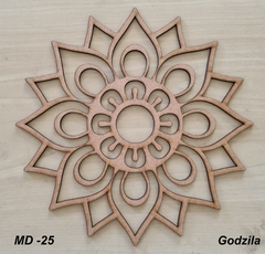 Mandalas 20cm MDF 3mm cru - www.godzila.com.br