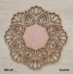 Mandalas 20cm MDF 3mm cru