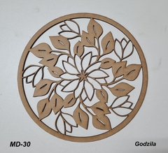 Mandalas 20cm MDF 3mm cru na internet