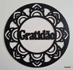 MANDALAS 10CM MDF 3MM PRETO na internet