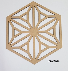 Painel Decorativo Cobogó  Hexagonal PH-21 MDF cru 3mm de espessura