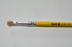 Pincel Chato Tigre ref. 815 cerda natural - www.godzila.com.br