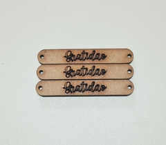 10 Plaquinhas tags MDF retangulares 6x1cm - loja online