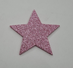 APLIQUE EVA COM GLITTER 5CM - ESTRELAS - COM 10 UNIDADES - loja online