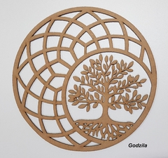 Mandalas 20cm MDF 3mm cru - www.godzila.com.br