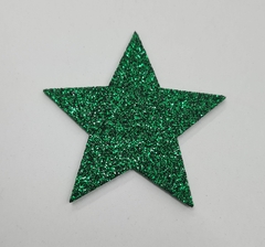 APLIQUE EVA COM GLITTER 5CM - ESTRELAS - COM 10 UNIDADES - comprar online