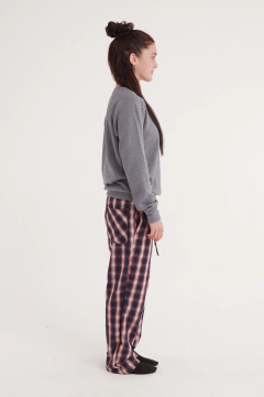 Buzo Panza Waffle Gris en internet