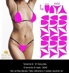 Cartela de Biquínis Adesivo (P/M/G) - Newtan Bronze - Bronzeamento artificial a Jato - Jet Bronze