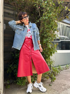 Falda midi - comprar online