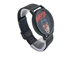 Relógio DAVID BOWIE - Mayon MN3011 Aço Inox Preto 40mm (RELÓGIO) - comprar online