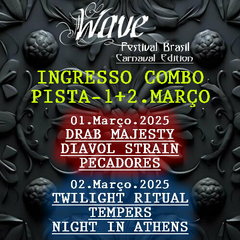 COMBO INGRESSO PISTA - 1 & 2.MARÇO.2025 WAVE FESTIVAL 10 ANOS - comprar online