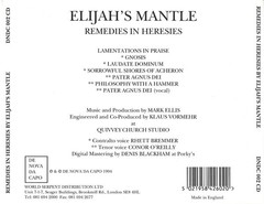 ELIJAH´S MANTLE - REMEDIES IN HERESIES (CD) - comprar online