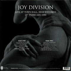 Joy Division – Live At Town Hall, High Wycombe 20th February 1980 (VINIL) - comprar online