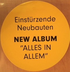 Einstürzende Neubauten – Alles In Allem (VINIL) - loja online