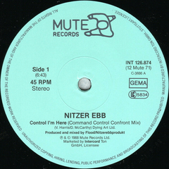 Nitzer Ebb – Control Im Here (Edition Number One) (Command Control Confront) (12" VINIL) - WAVE RECORDS - Alternative Music E-Shop