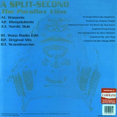 A Split Second - The Parallax View 12" (VINIL) - comprar online