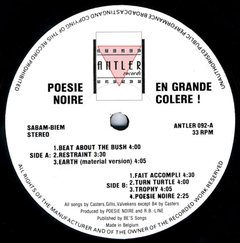 POESIE NOIRE - EN GRANDE COLERE (VINIL) - comprar online