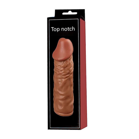 Funda para pene realista con textura Top Notch