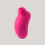 Vibrador de clítoris LELO SONA en color cereza, diseño ergonómico y suave al tacto.