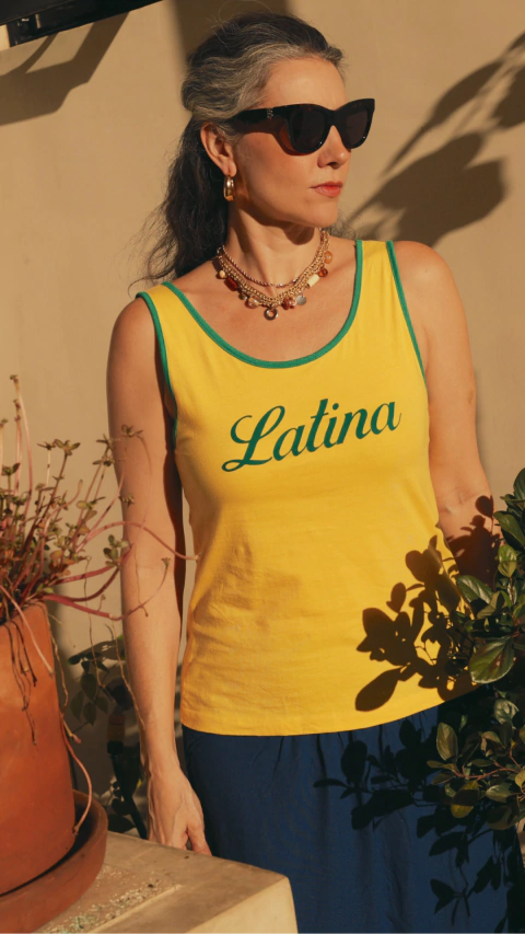 REGATA SOY LATINA AMARELO CANÁRIO