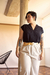 BLUSA KIMONO PRETA - La Condesa